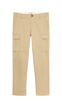 PANTALONI CARGO IN TWILL BROOKLINE BEIGE